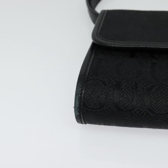 GUCCI Shoulder Bag Canvas Black Gold 004 115 3410 Auth ep9288 - Picture 10 of 16